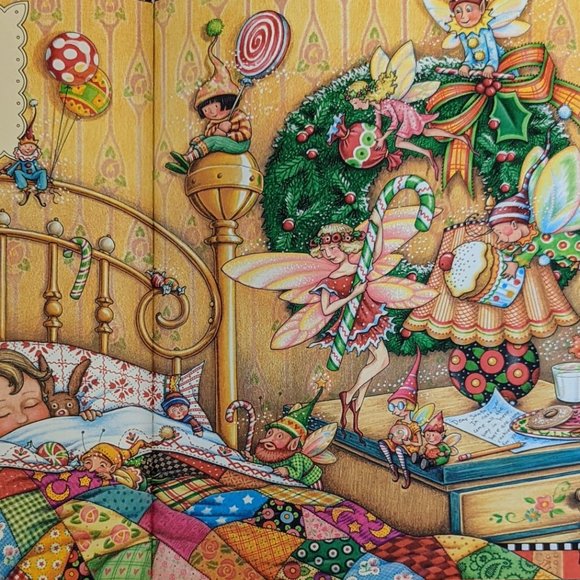 Mary Engelbreit Night Before Christmas Oversize Book with Wrapping Paper - Picture 7 of 10